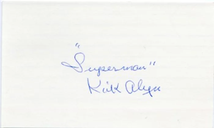 Kirk Alyn autograph
