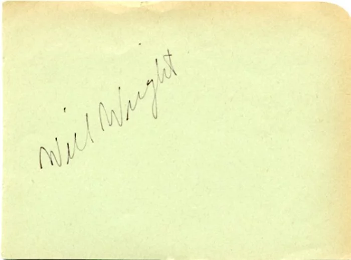 Will Wright autograph