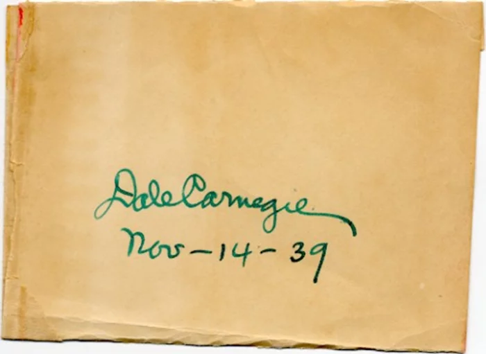 Dale Carnegie autograph