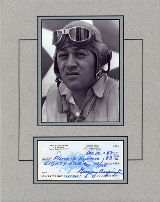 Pappy Boyington autograph