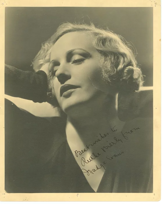 Madge Evans autograph