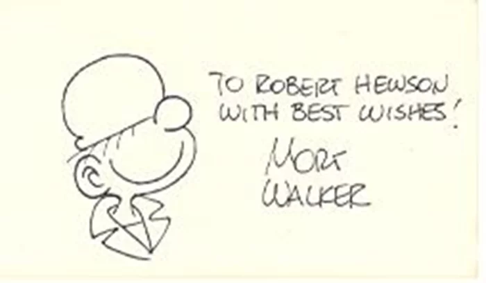 Mort Walker autograph