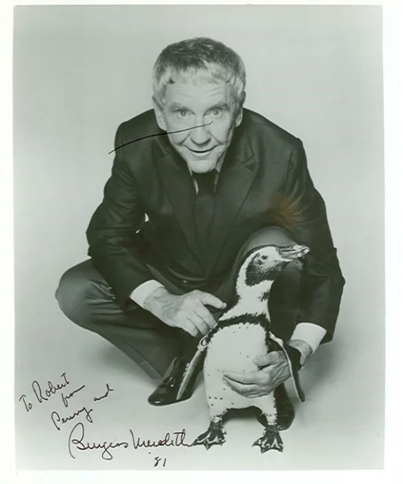 Burgess Meredith autograph