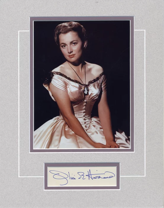 Olivia DeHavilland autograph