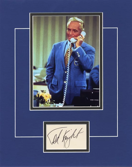 Ted Knight autograph