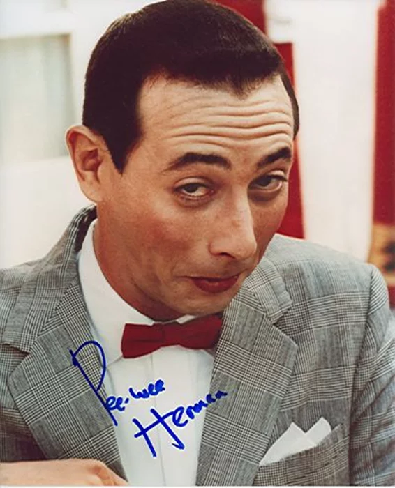 Pee-Wee Herman autograph