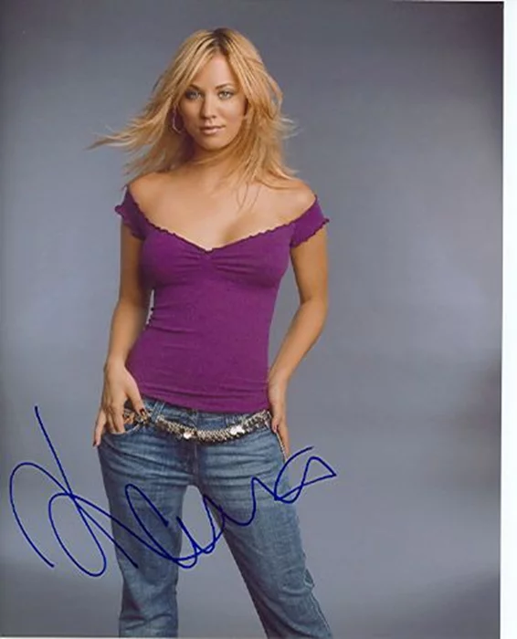 Kaley Cuoco autograph