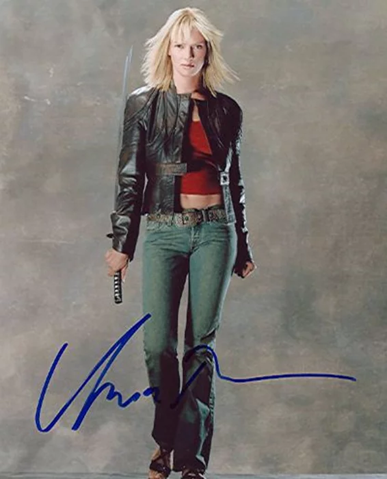 Uma Thurman autograph
