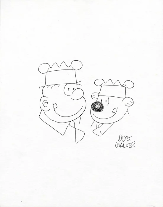 Mort Walker autograph