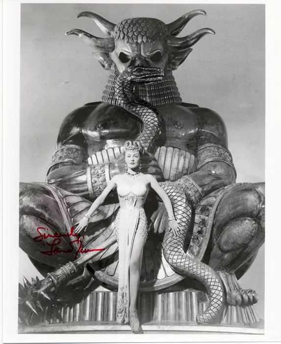 Lana Turner autograph