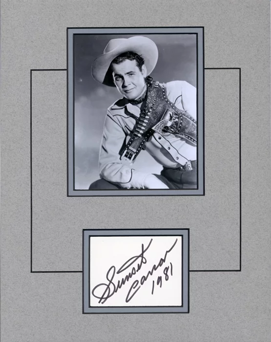 Sunset Carson autograph