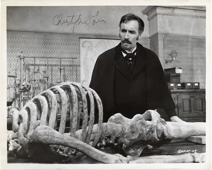 Christopher Lee autograph