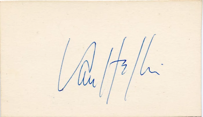 Van Heflin autograph