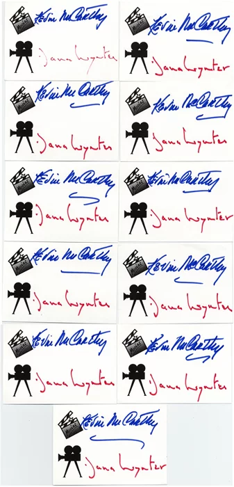 Kevin McCarthy & Dana Wynter autograph