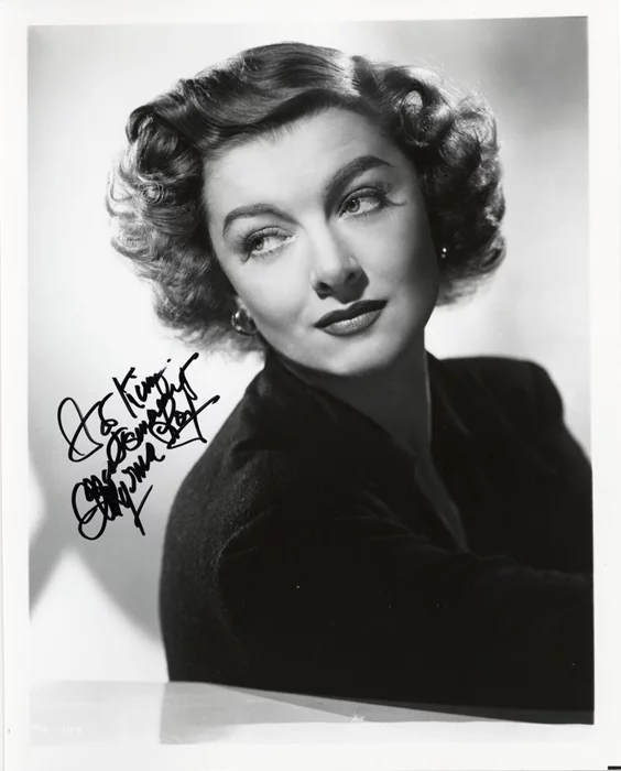Myrna Loy autograph