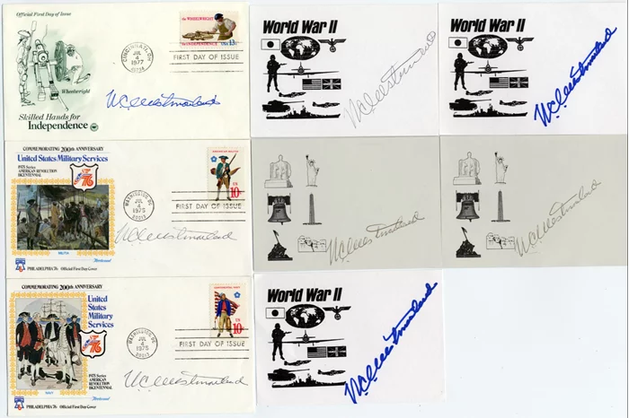 William Westmoreland autograph