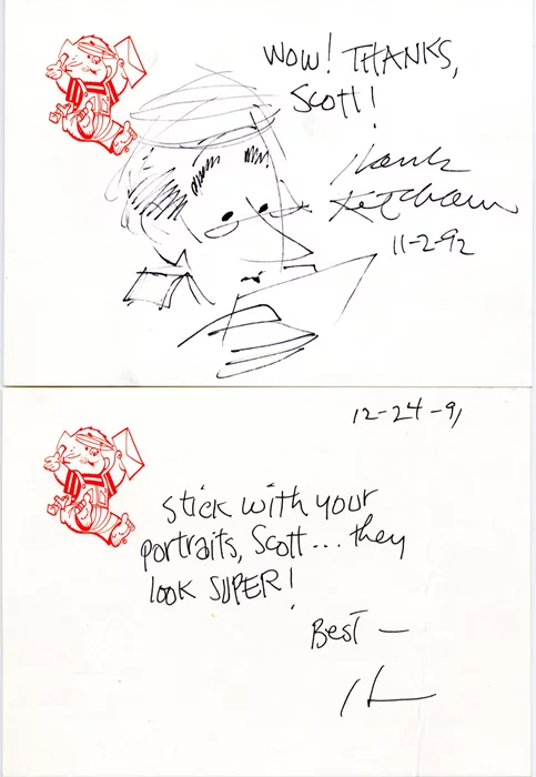 Hank Ketcham autograph