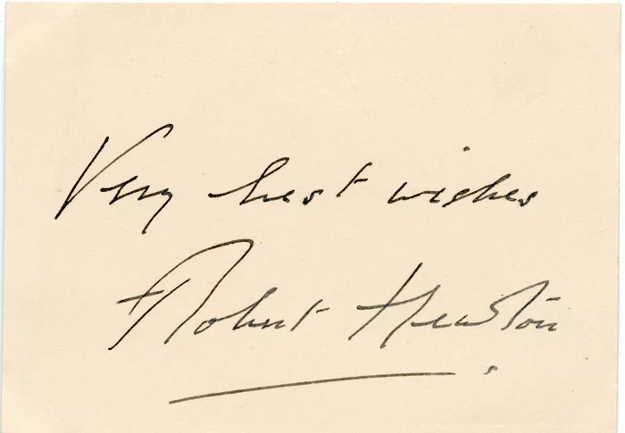 Robert Newton autograph