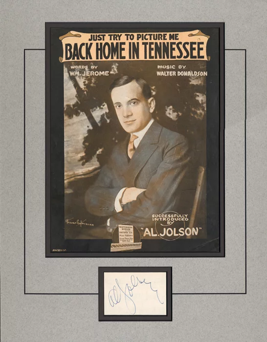 Al Jolson autograph