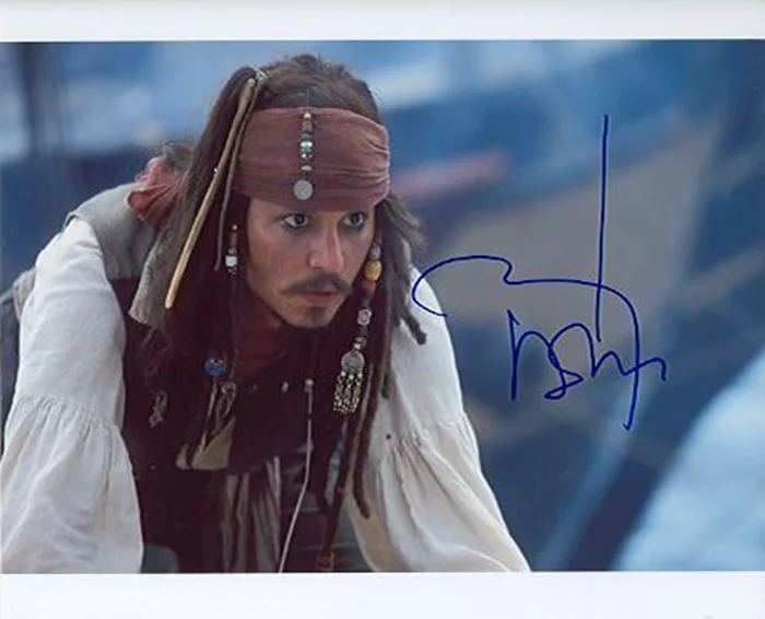 Johnny Depp autograph