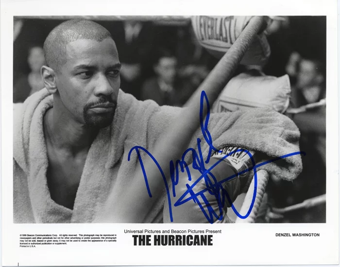 Denzel Washington autograph