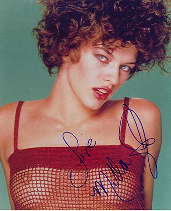 Milla Jovovich autograph