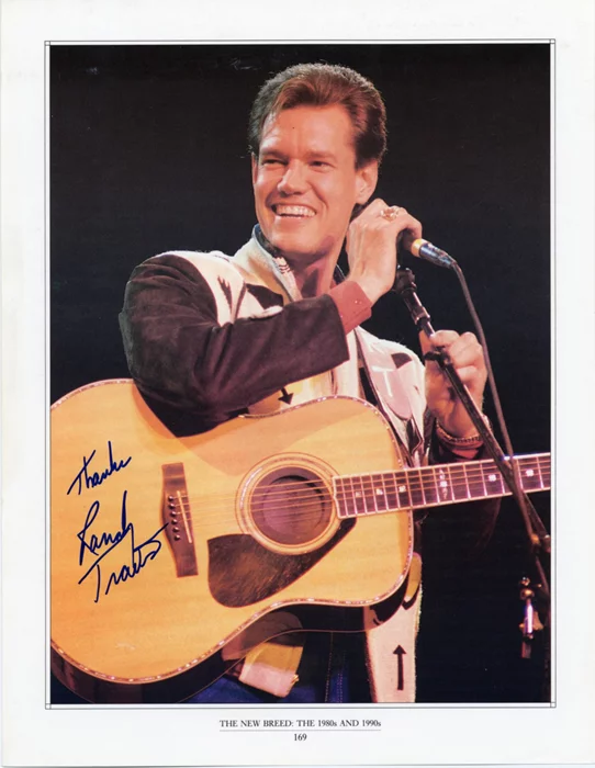 Randy Travis autograph