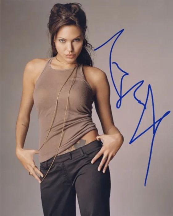 Angelina Jolie autograph