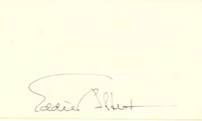 Eddie Albert autograph