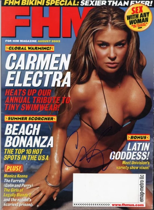 Carmen Electra autograph