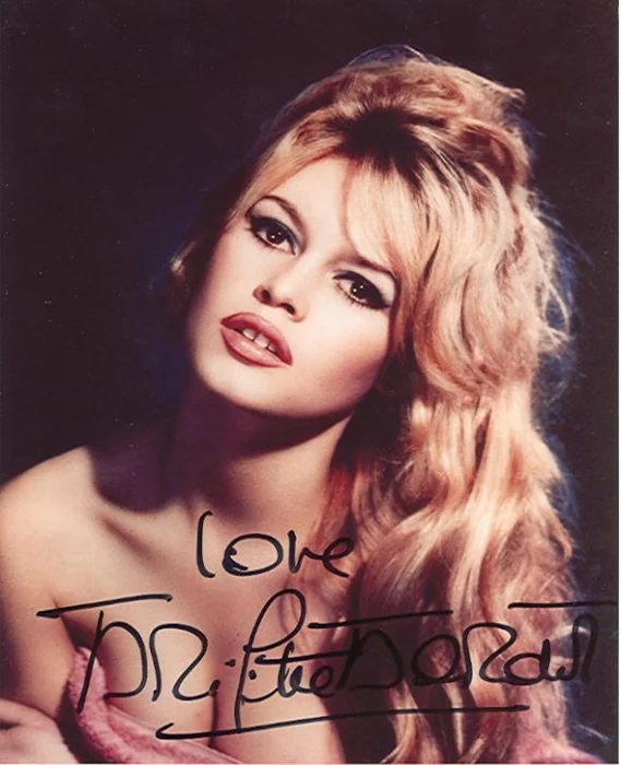Brigitte Bardot autograph