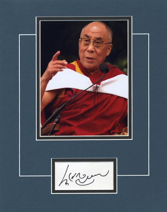 Dalai Lama autograph