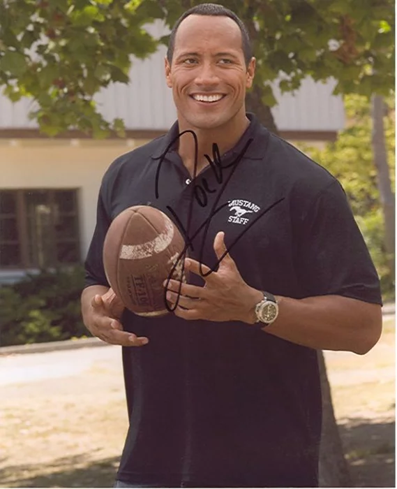 The Rock autograph