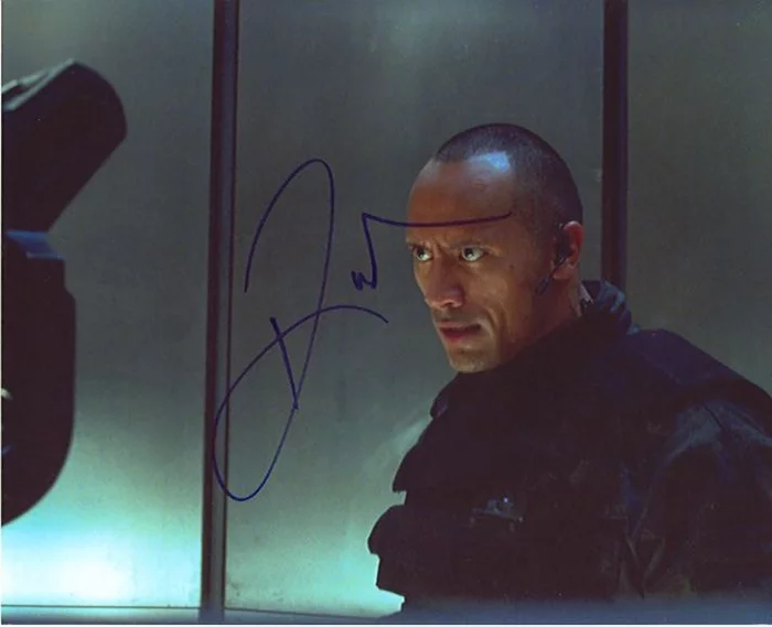 The Rock autograph
