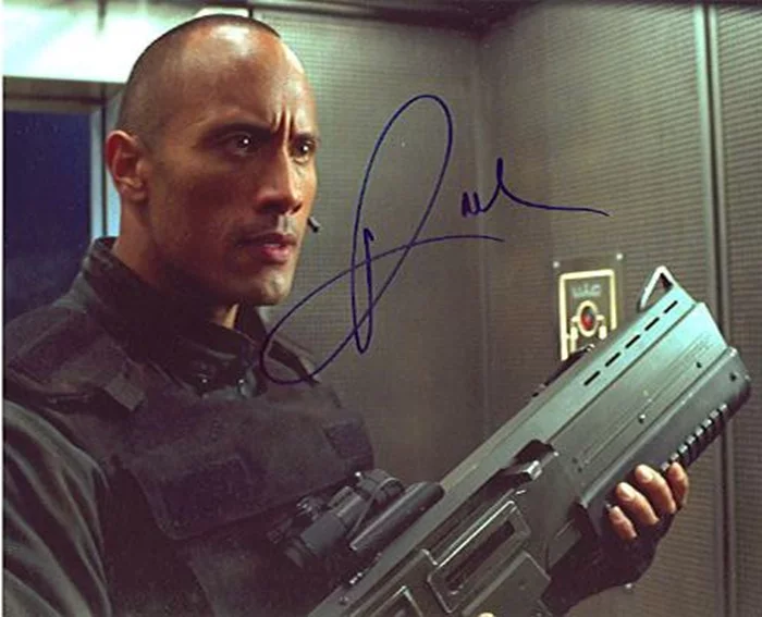 The Rock autograph