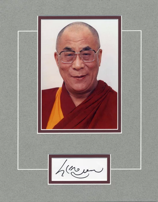 Dalai Lama autograph
