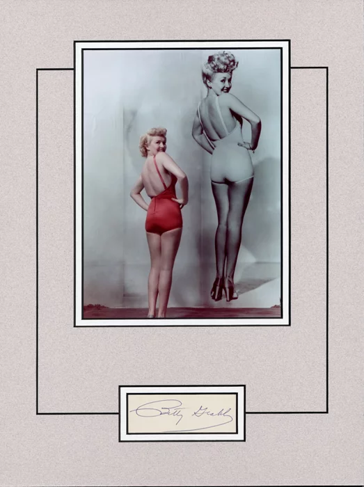 Betty Grable autograph