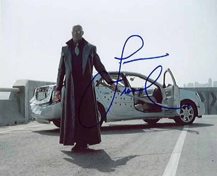 Laurence Fishburne autograph
