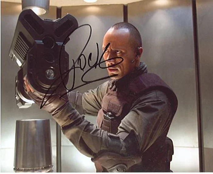 The Rock autograph
