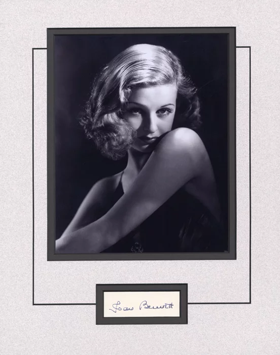Joan Bennett autograph