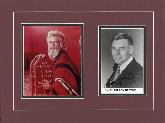 Charlton Heston autograph
