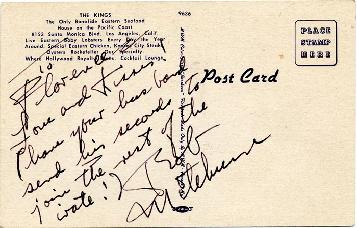 Robert Mitchum autograph