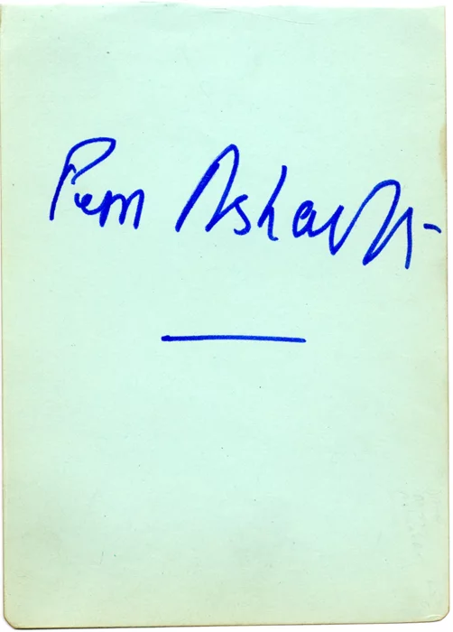 Dame Peggy Ashcroft autograph