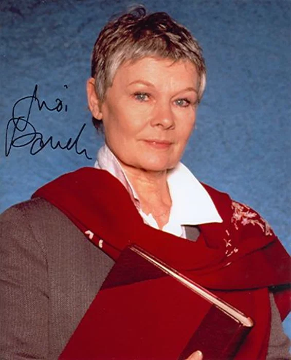 Judi Dench autograph