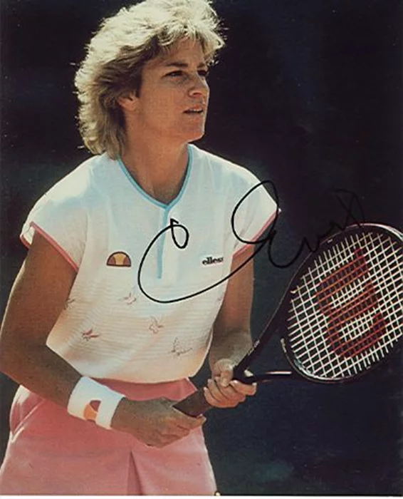 Chris Evert autograph