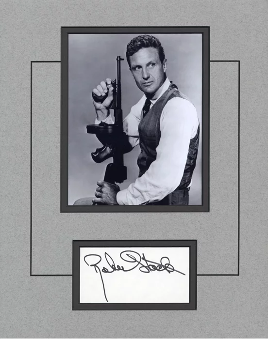 Robert Stack autograph