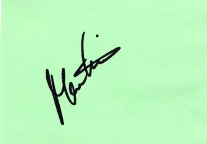 Martina Navratilova autograph