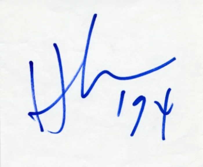 Herb Ritts autograph