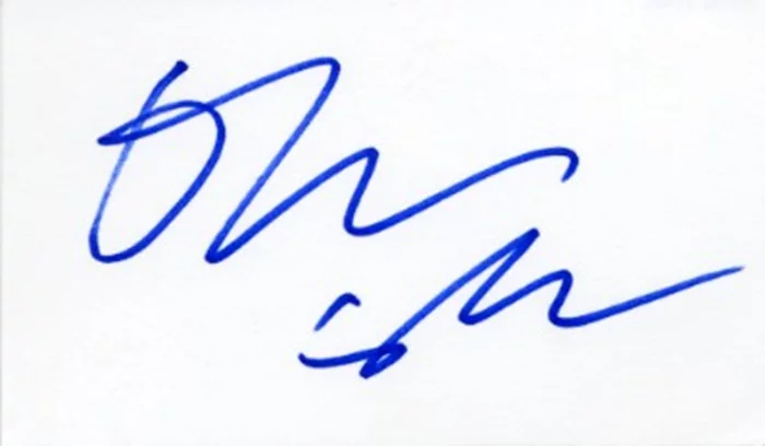 Oliver Stone autograph