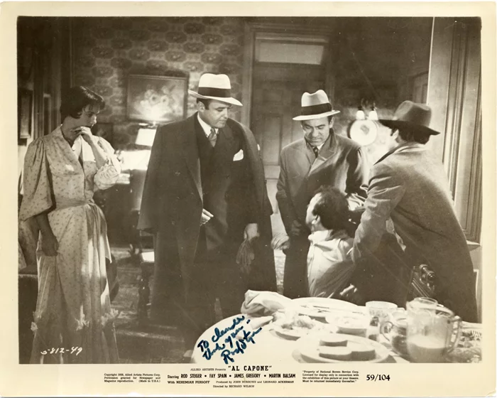 Rod Steiger autograph